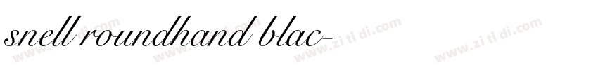 snell roundhand blac字体转换
